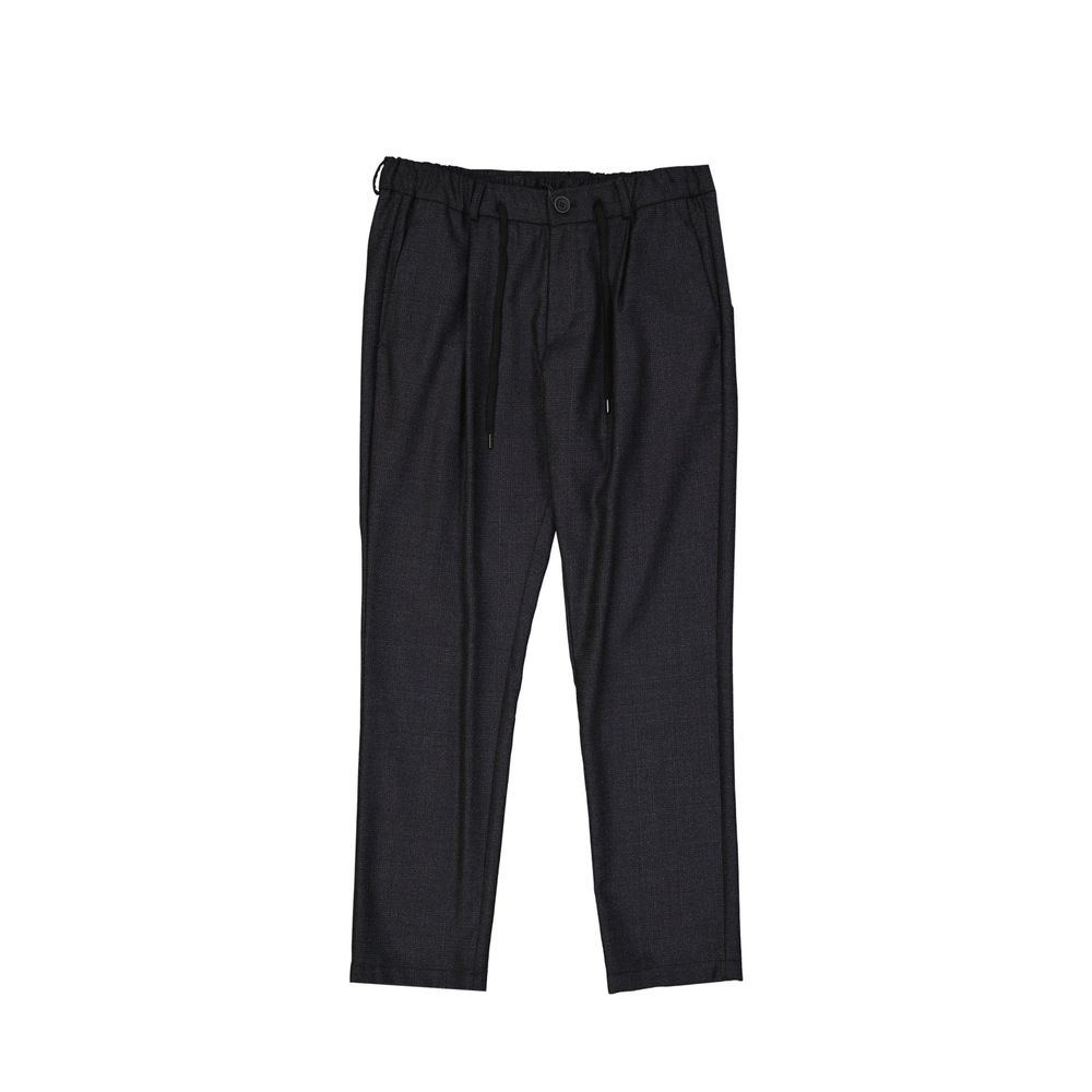 Herno Grey Wool Casual Trousers