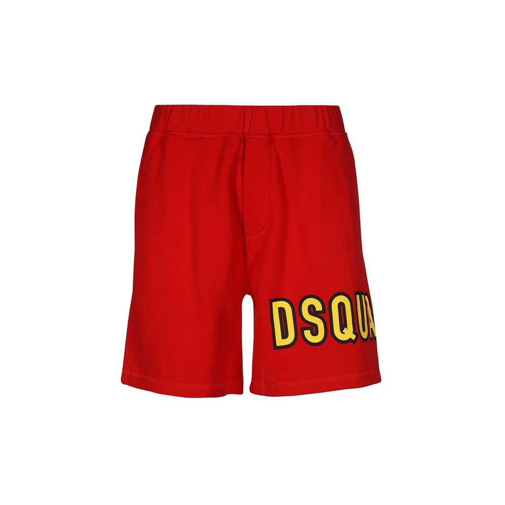 Dsquared2 Red Cotton Shorts