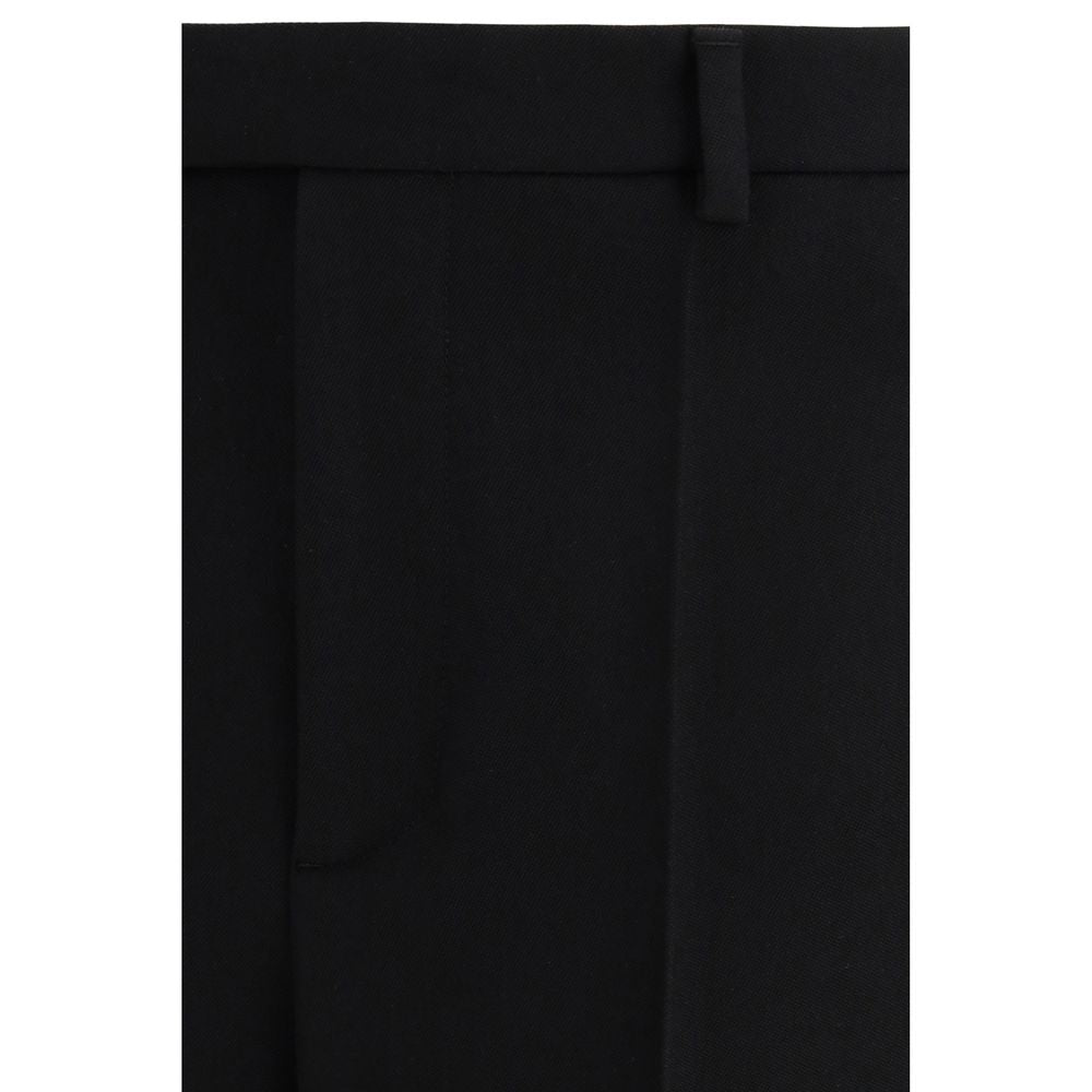 Valentino Garavani Black Wool Dress Trousers
