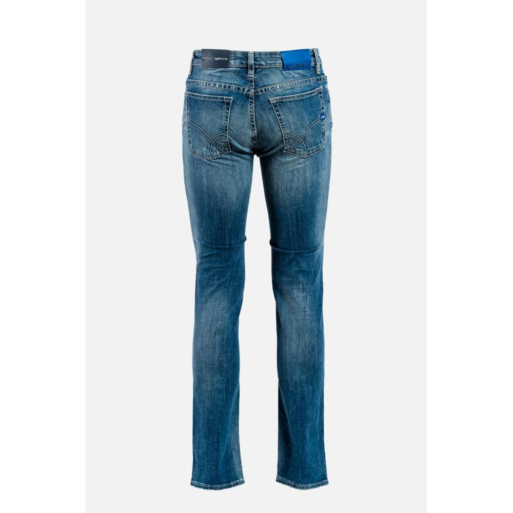 Blue Cotton Jeans Denim