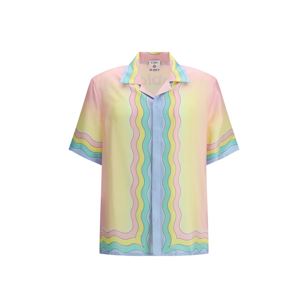 Casablanca Multicolor Silk Patterned Shirt