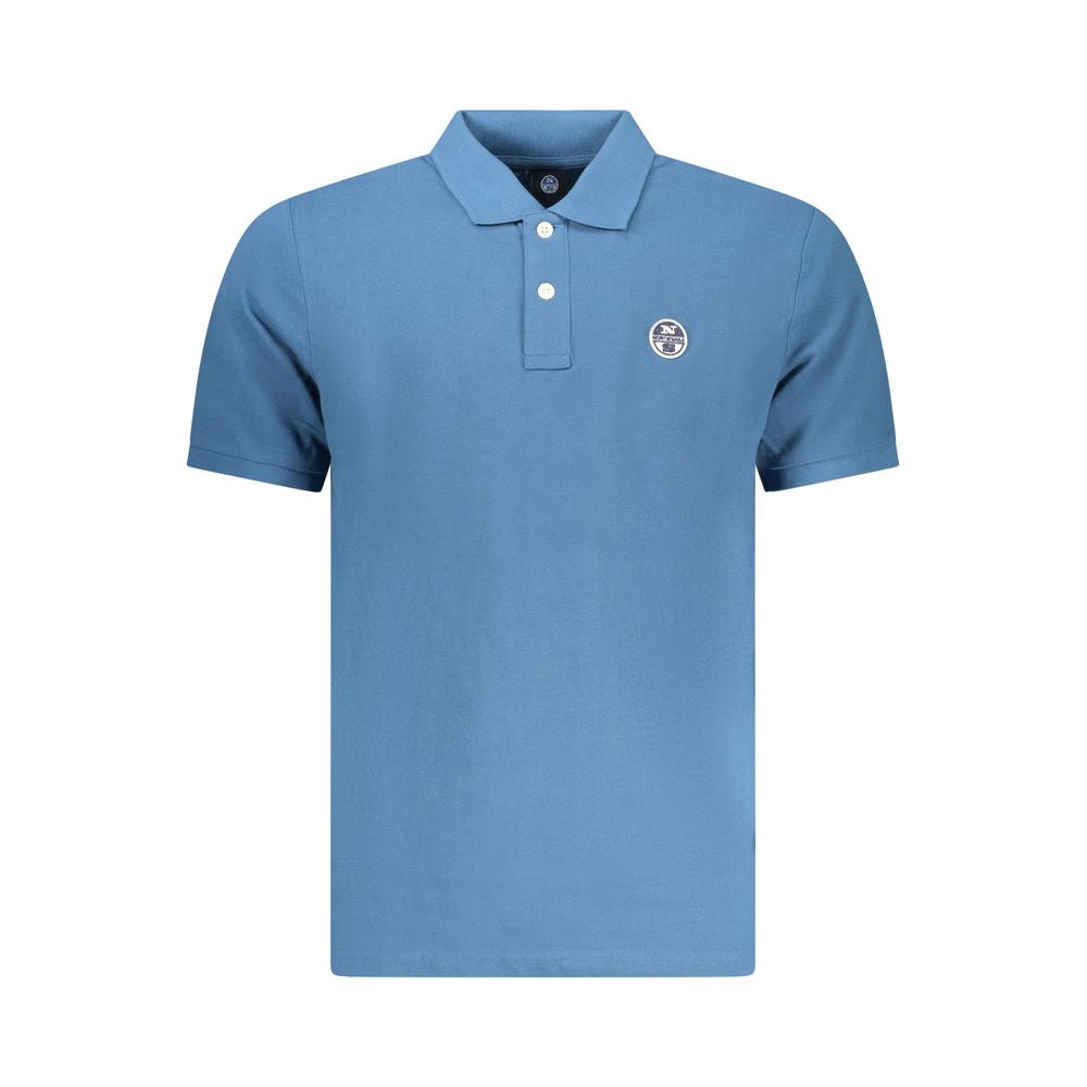 North Sails Blue Cotton Polo Shirt