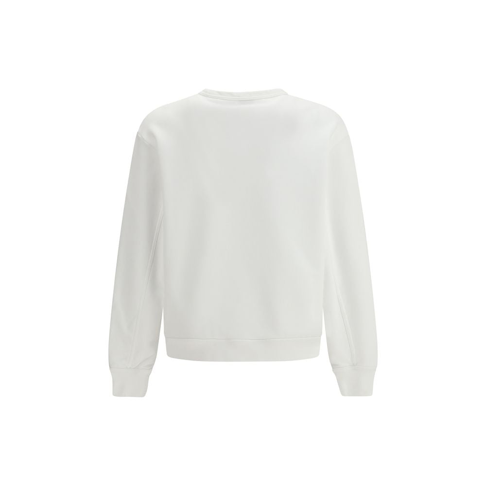 White Cotton Sweatshirt