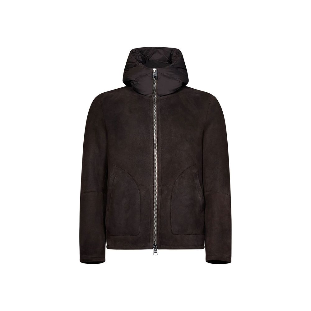 Brown Lambskin Biker Jacket