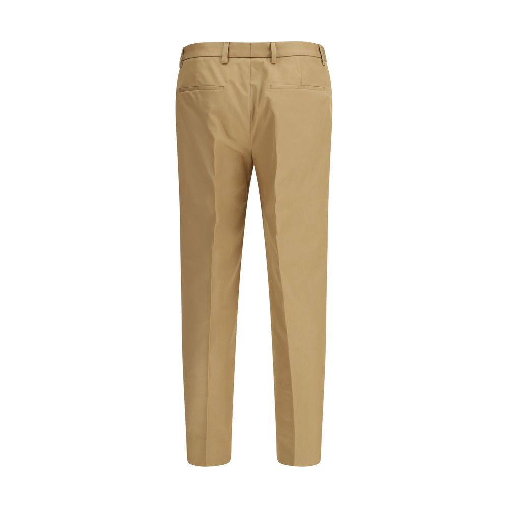 Gucci Beige Cotton Casual Trousers