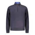 Blue Cotton Men Sweatshirt