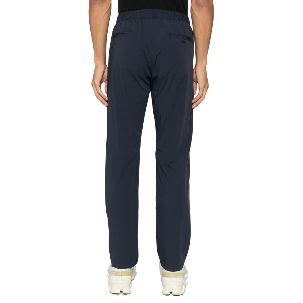 Herno Grey Elastane Casual Trousers
