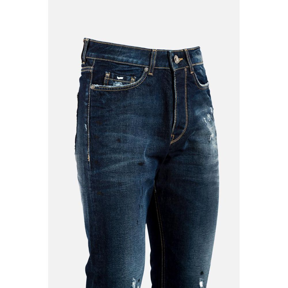 Blue Cotton Jeans Denim