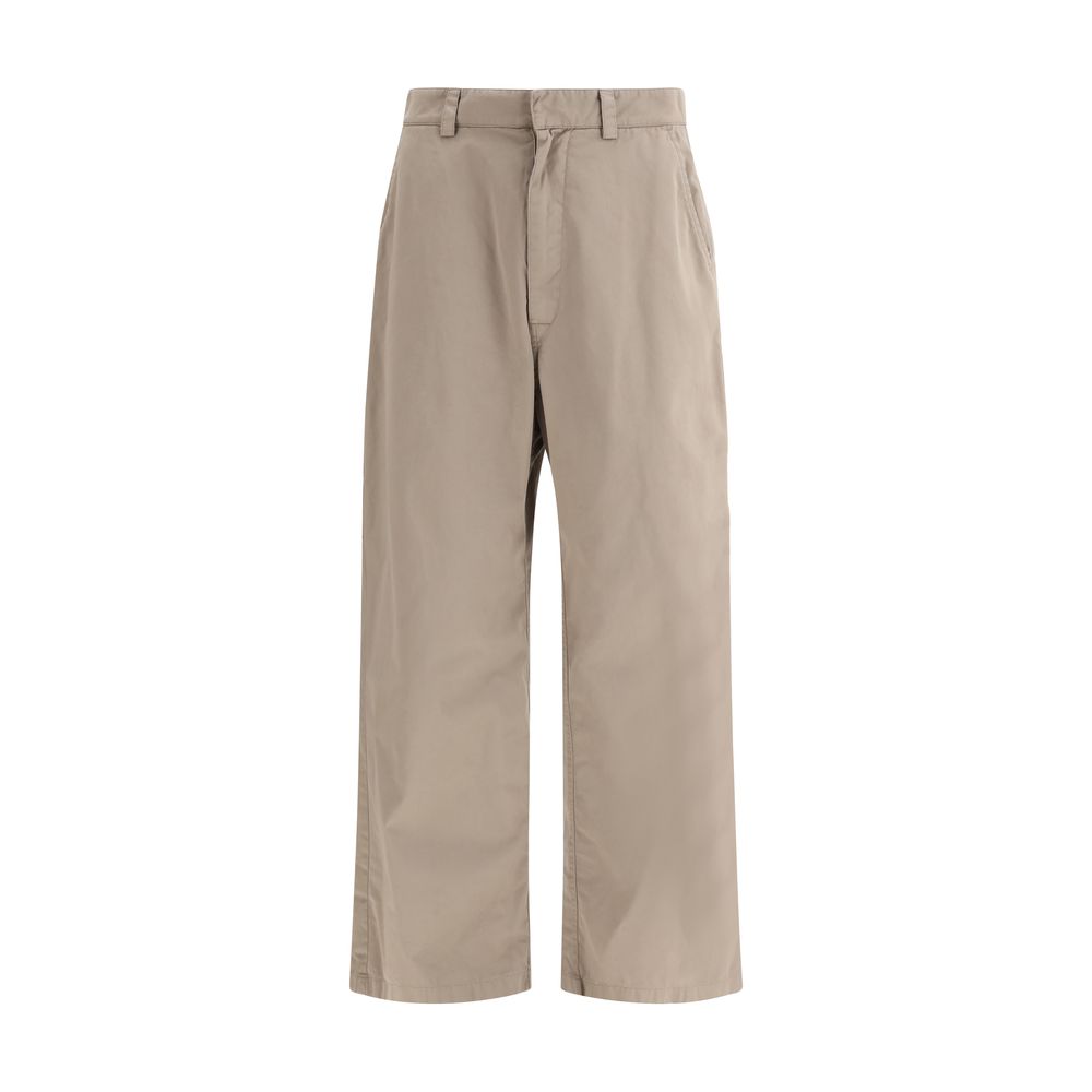 Balenciaga Beige Cotton Casual Trousers