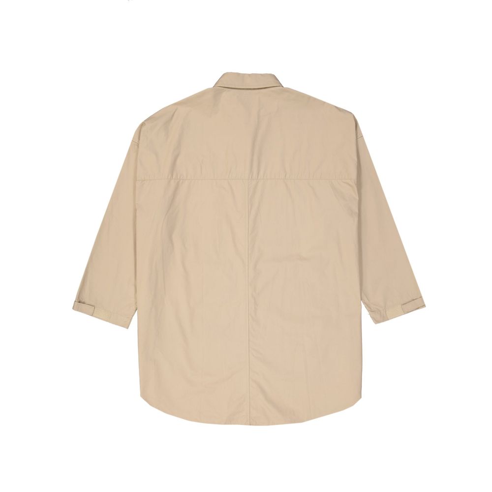 Beige Cotton Coat