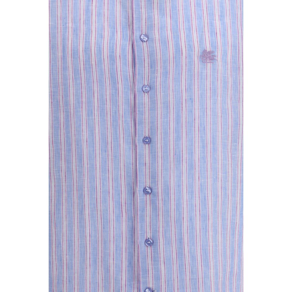 Etro Multicolor Linen Patterned Shirt