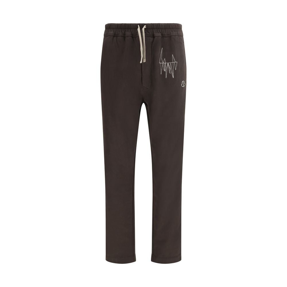 Moncler x Rick Owens Brown Cotton Track Pants
