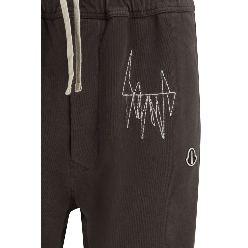 Moncler x Rick Owens Brown Cotton Track Pants
