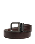 Dolce & Gabbana Brown Classic Leather Metal Buckle Belt