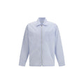 Prada Blue Polyamide Patterned Shirt
