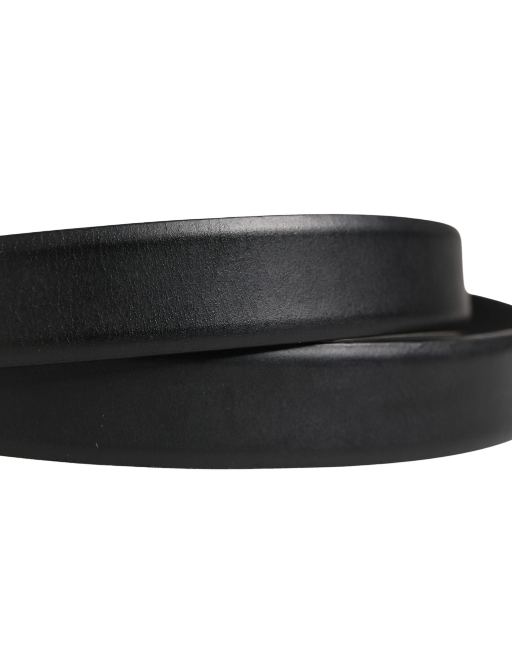 Dolce & Gabbana Black Classic Leather Metal Buckle Belt