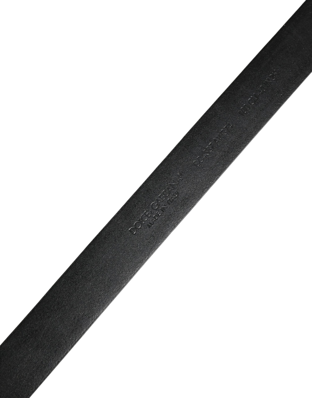 Dolce & Gabbana Black Classic Leather Metal Buckle Belt