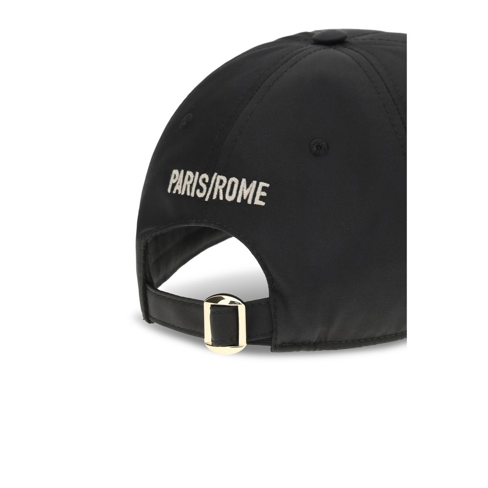 Valentino Garavani Black Cotton Baseball Cap
