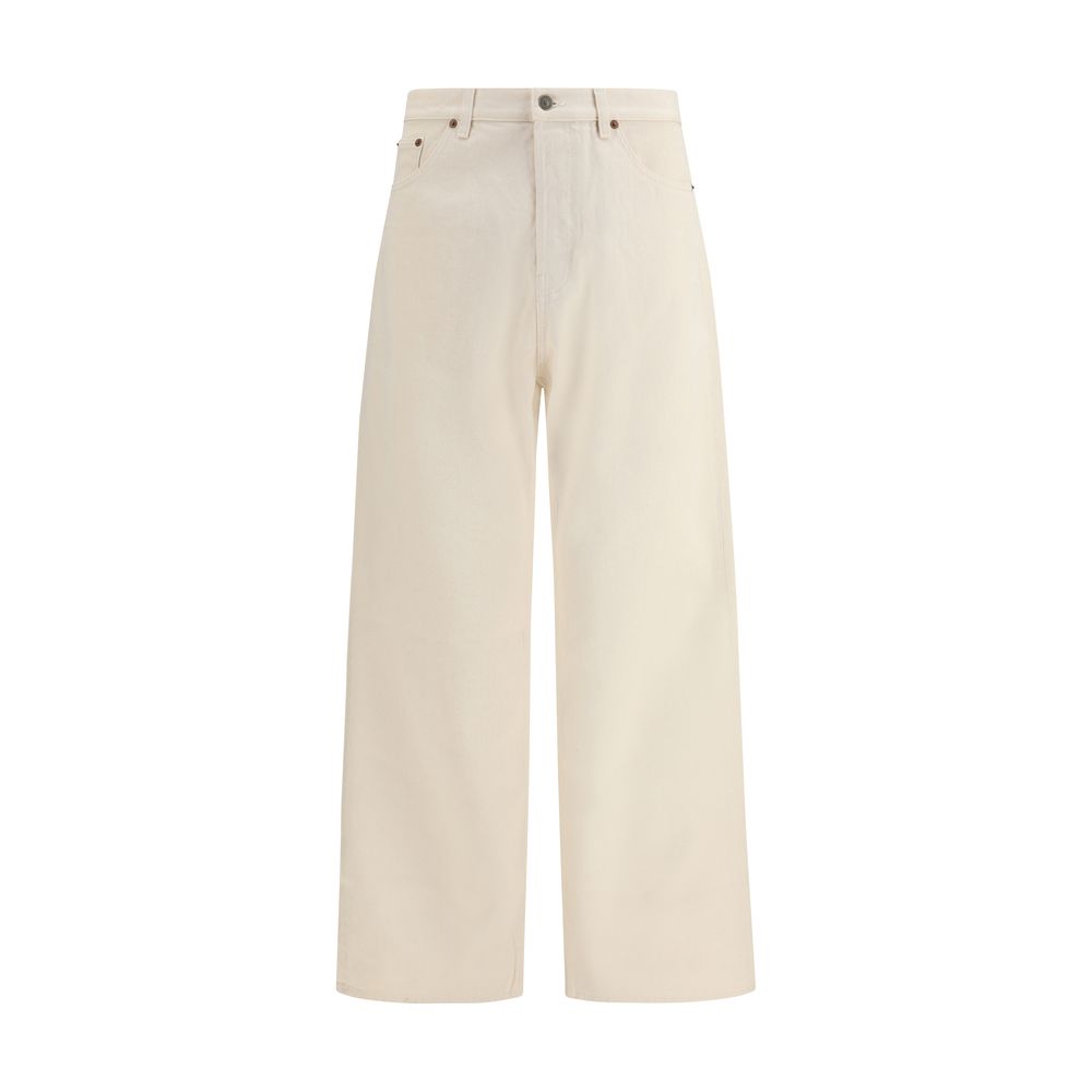 Valentino Garavani Beige Cotton Casual Trousers