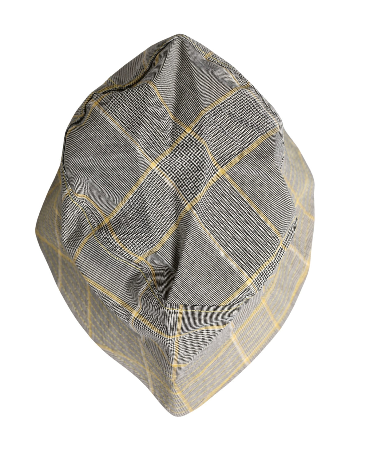 Dolce & Gabbana Grey Checkered Bucket Fisherman Hat