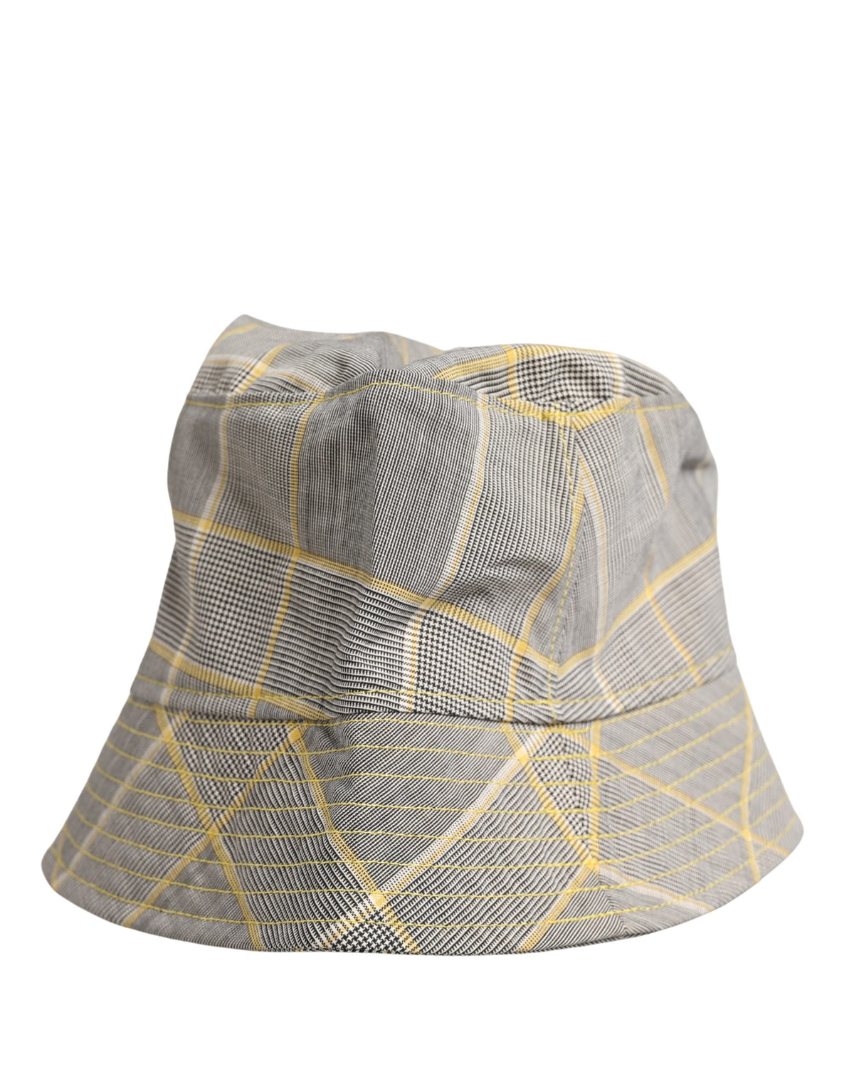 Dolce & Gabbana Grey Checkered Bucket Fisherman Hat