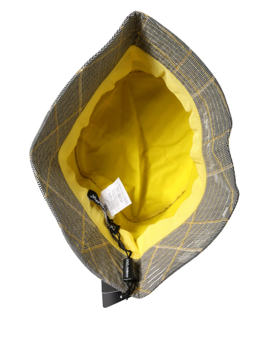 Dolce & Gabbana Grey Checkered Bucket Fisherman Hat