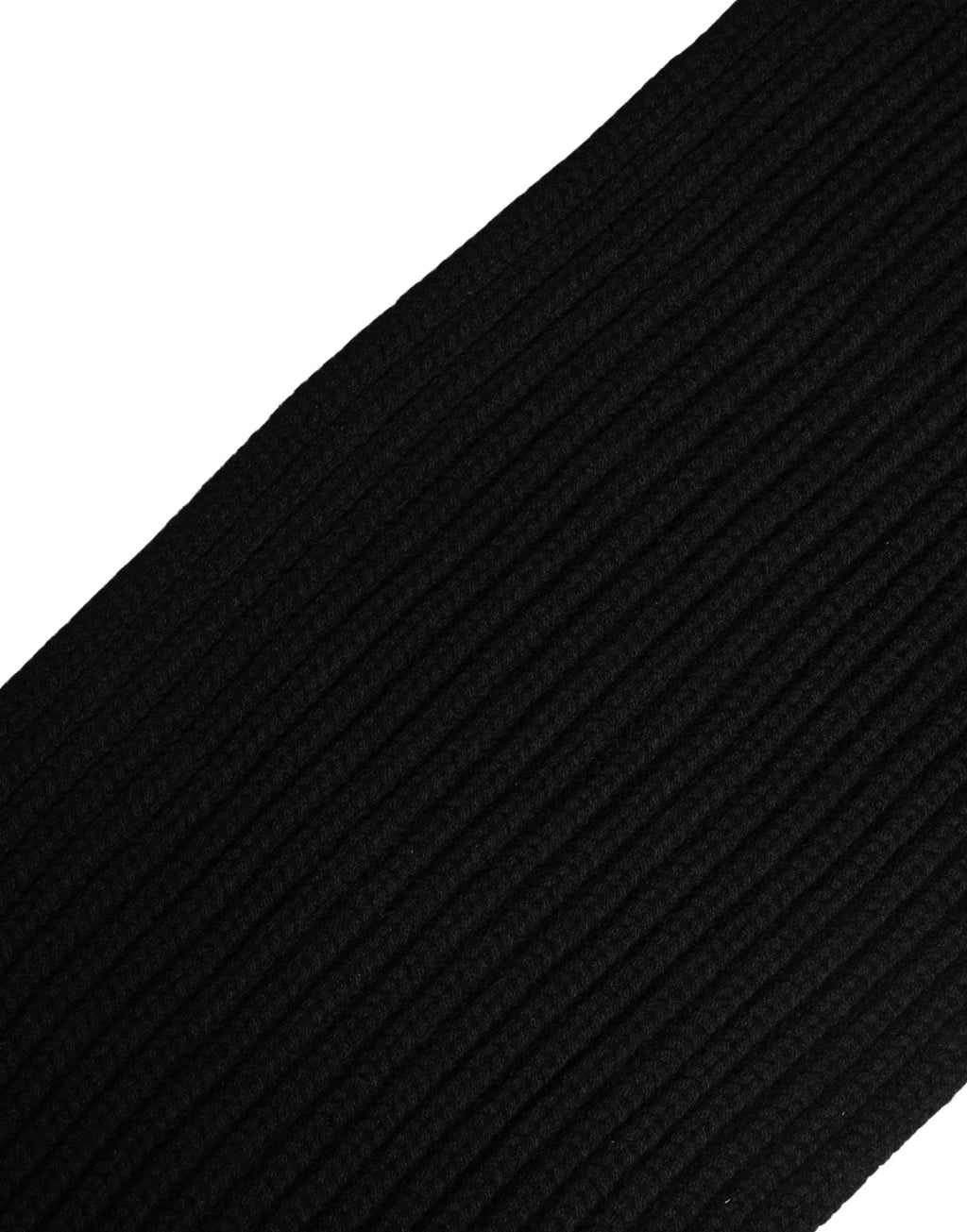 Dolce & Gabbana Black Cashmere Knitted Neck Warmer Scarf