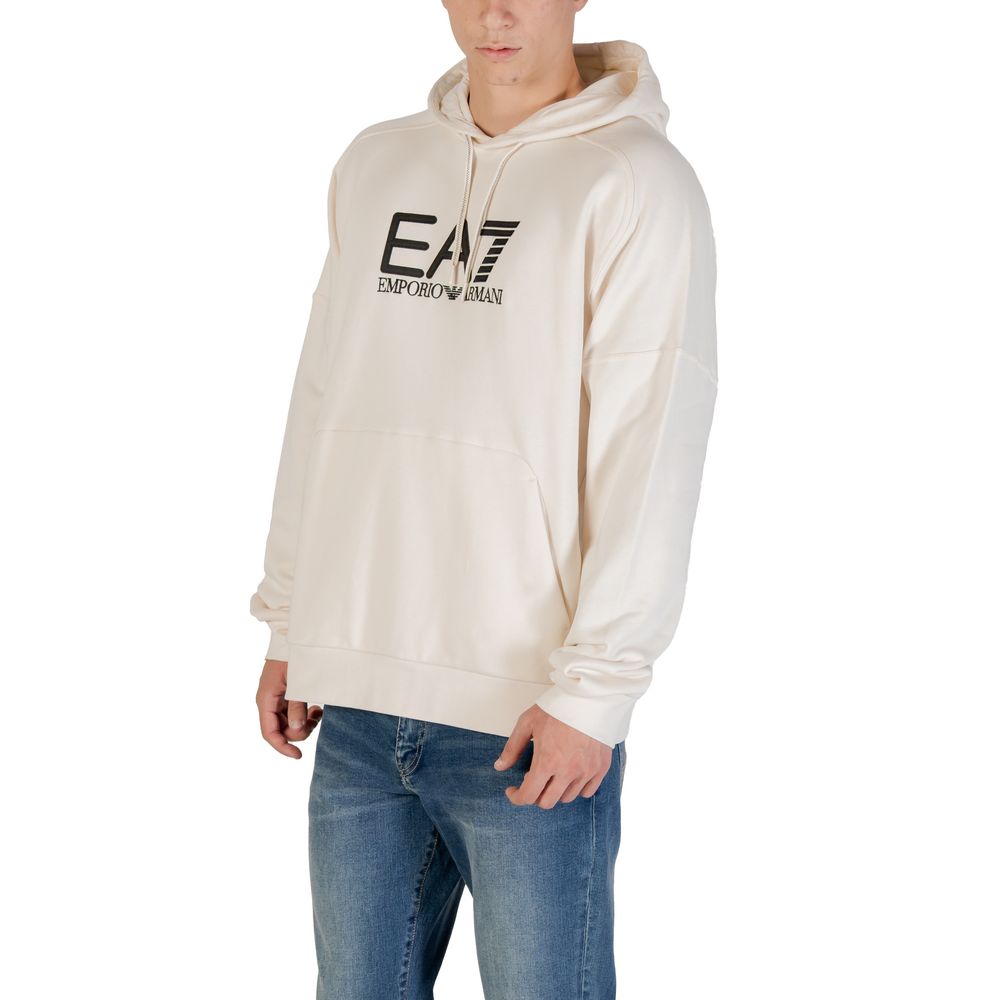 Black And White Cotton Hoodie