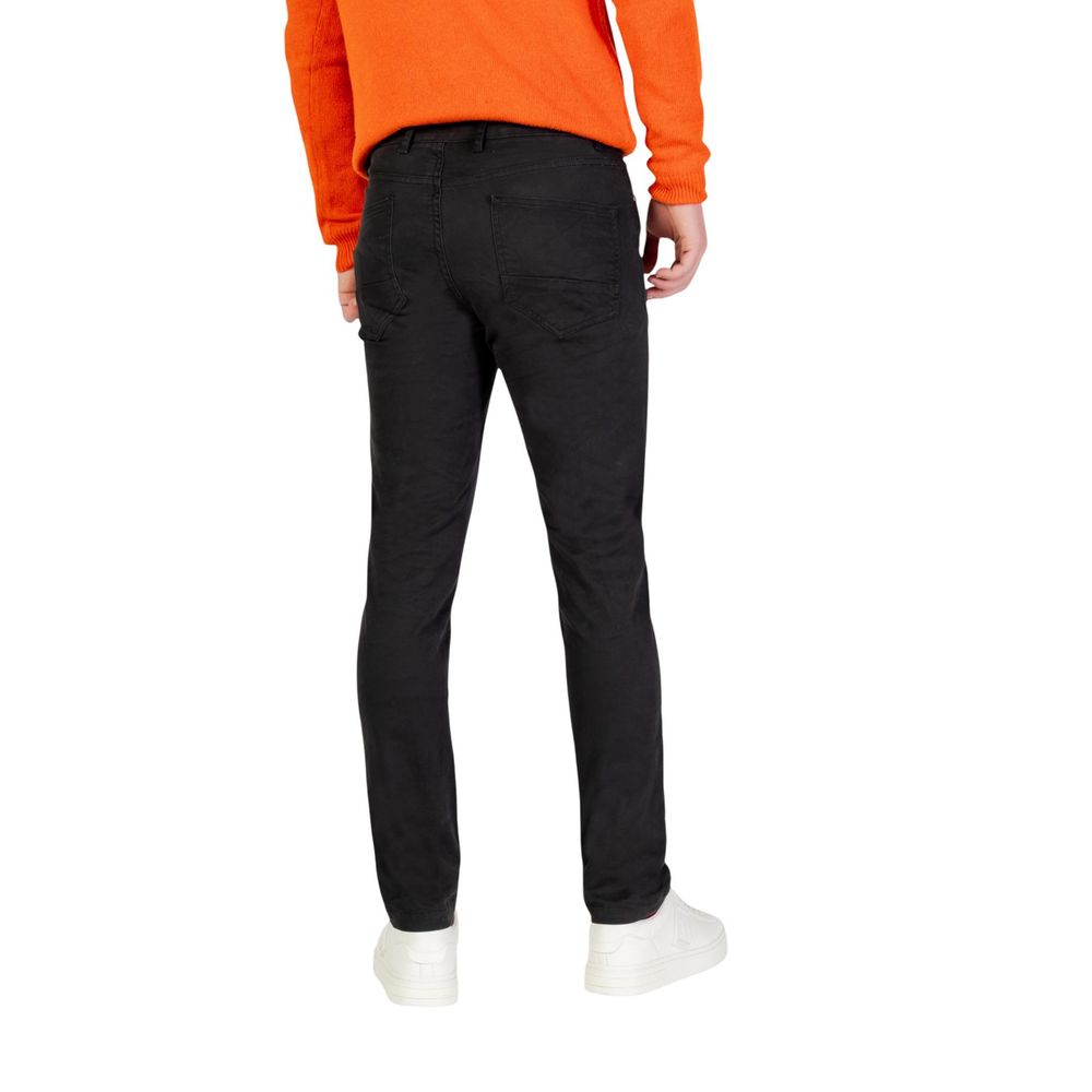 Borghese Grey Cotton Skinny Trousers