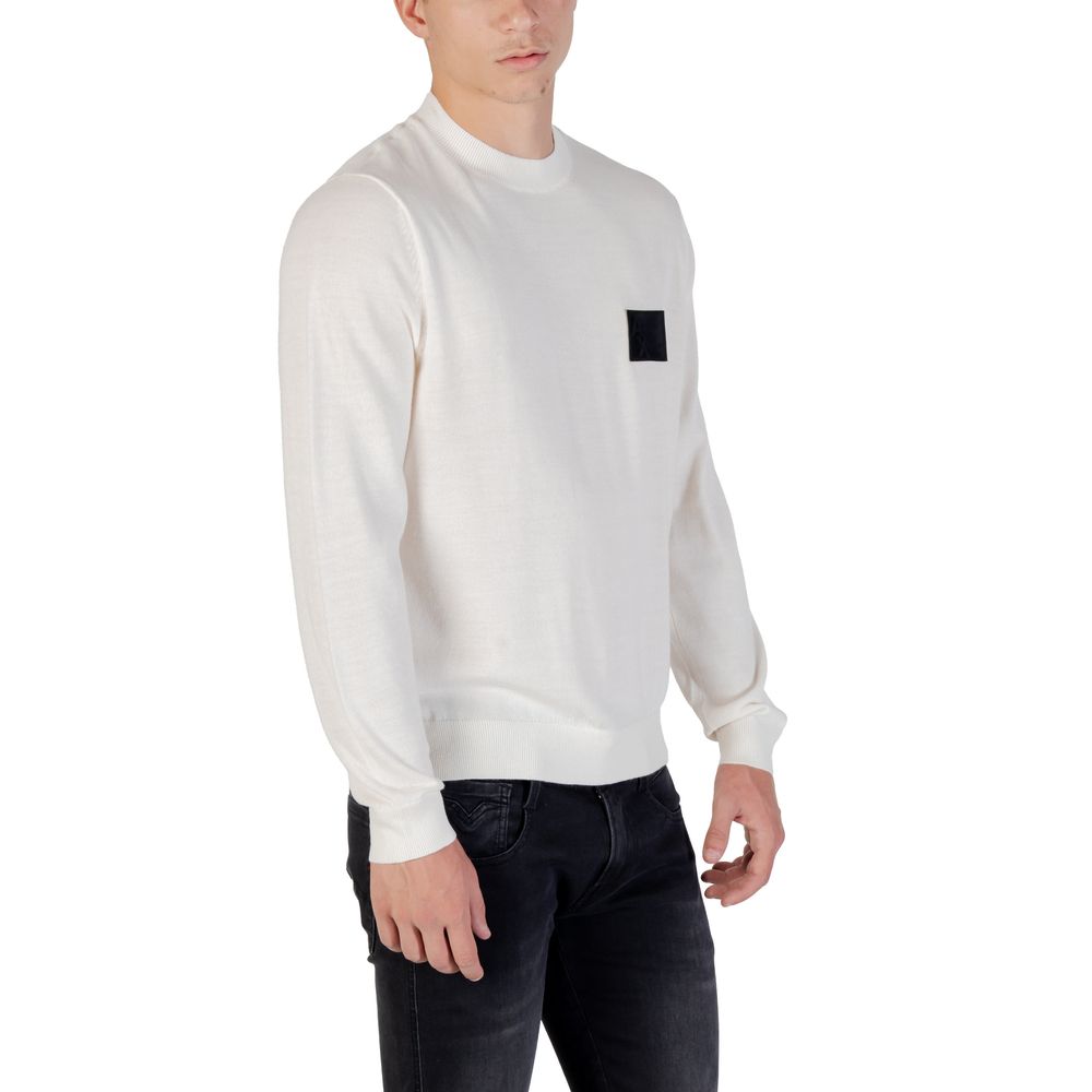 White Marabou Sweatshirt