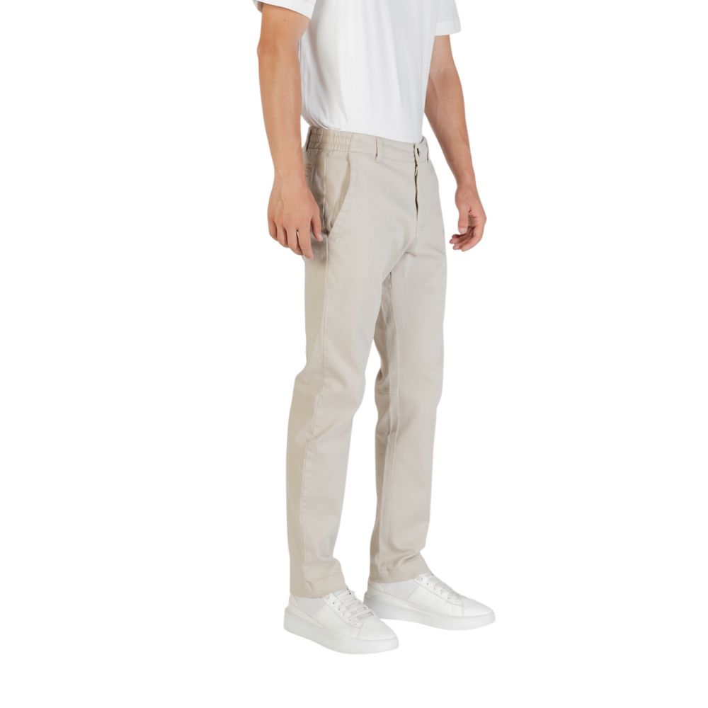 Hugo Boss Beige Polyester Casual Trousers