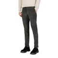 Borghese Green Cotton Casual Trousers
