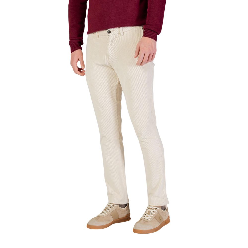 Beige Cotton Pants