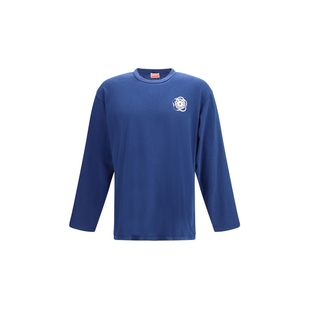 Kenzo Blue Cotton Long-Sleeve T-Shirt