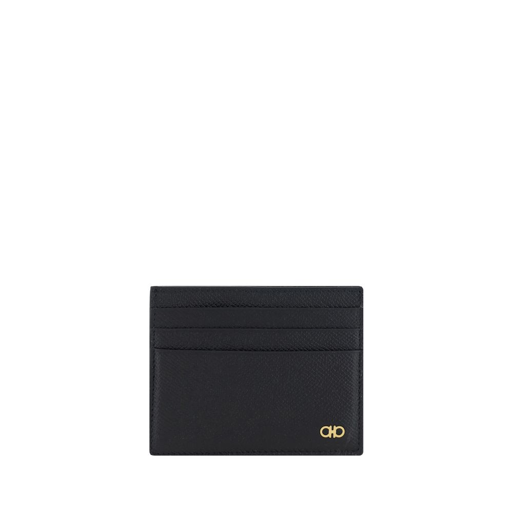Ferragamo Black Calf Leather Wallet