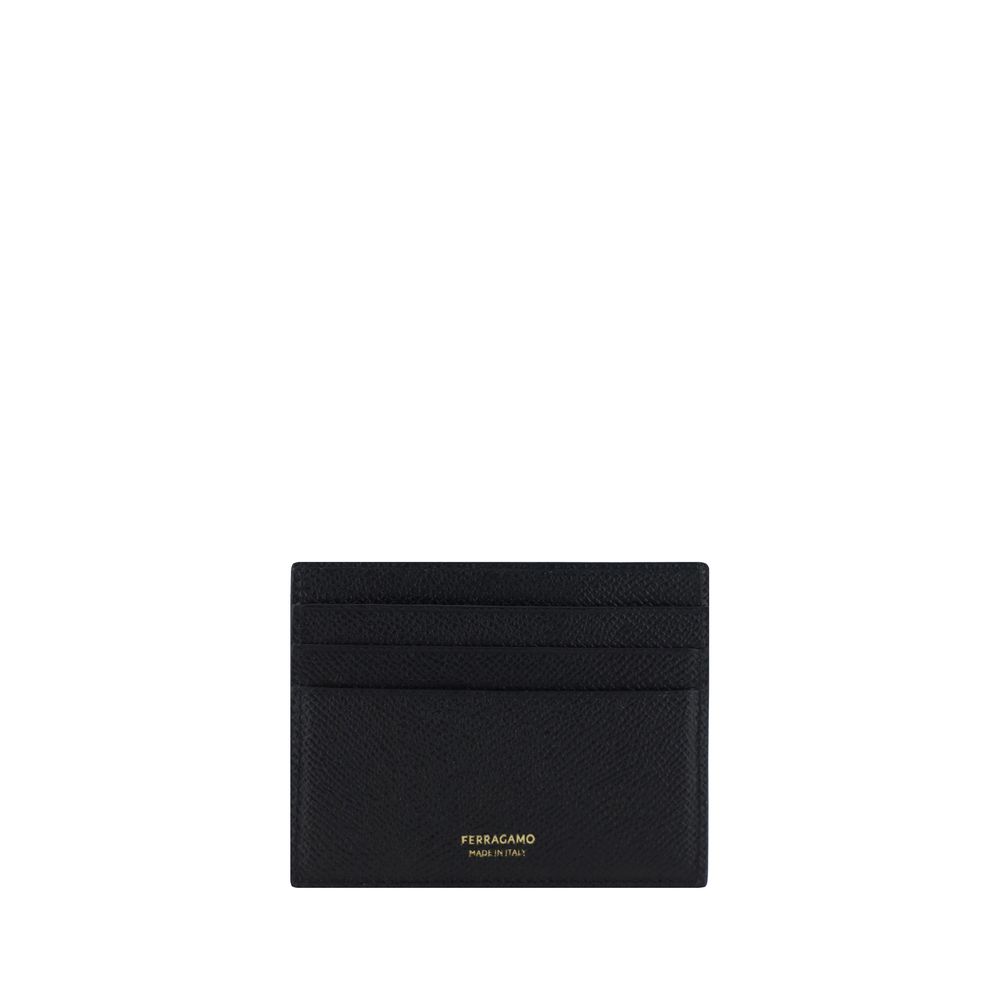 Ferragamo Black Calf Leather Wallet