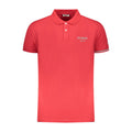 Red Cotton Mens Polo Shirt