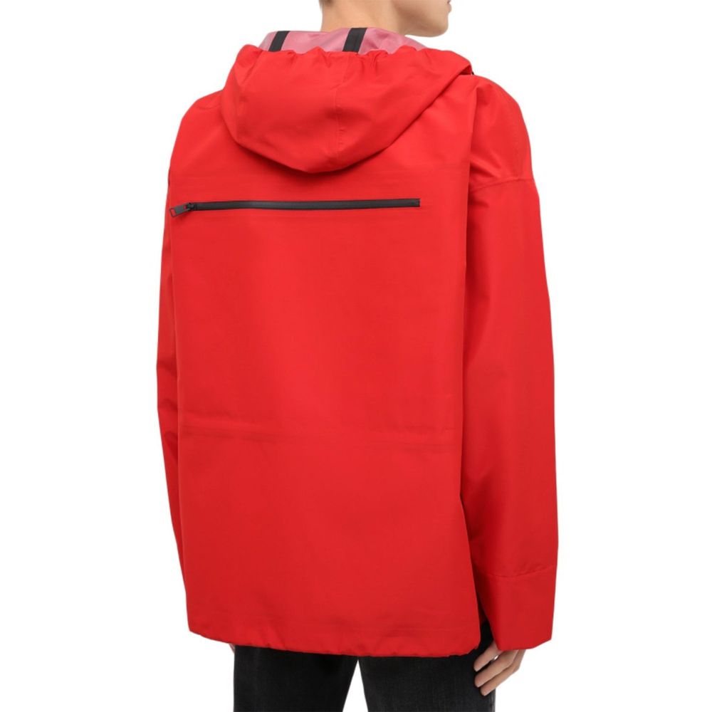Red Polyamide Shell Jacket