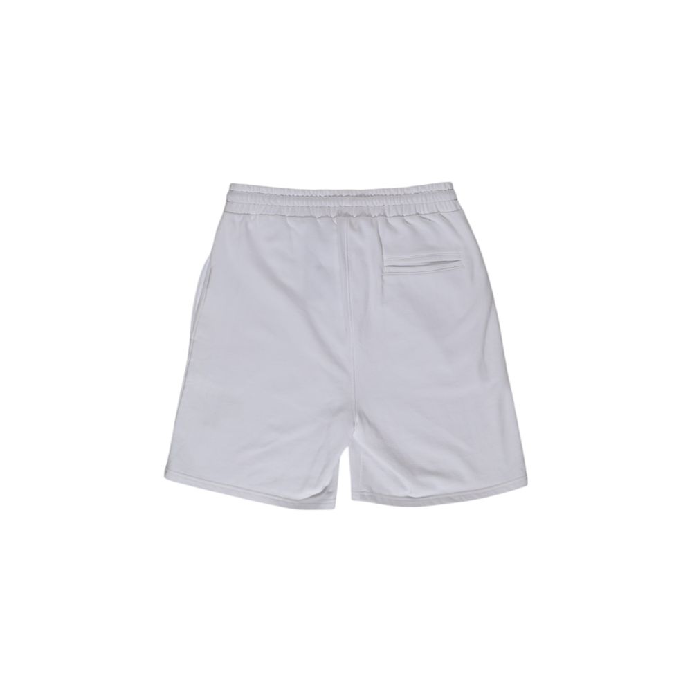 RefrigiWear White Cotton Bermuda Shorts
