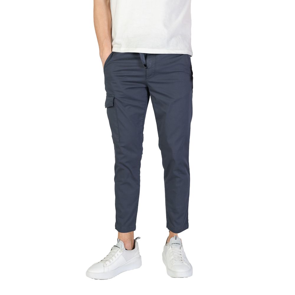 RefrigiWear Blue Cotton Cargo Trousers