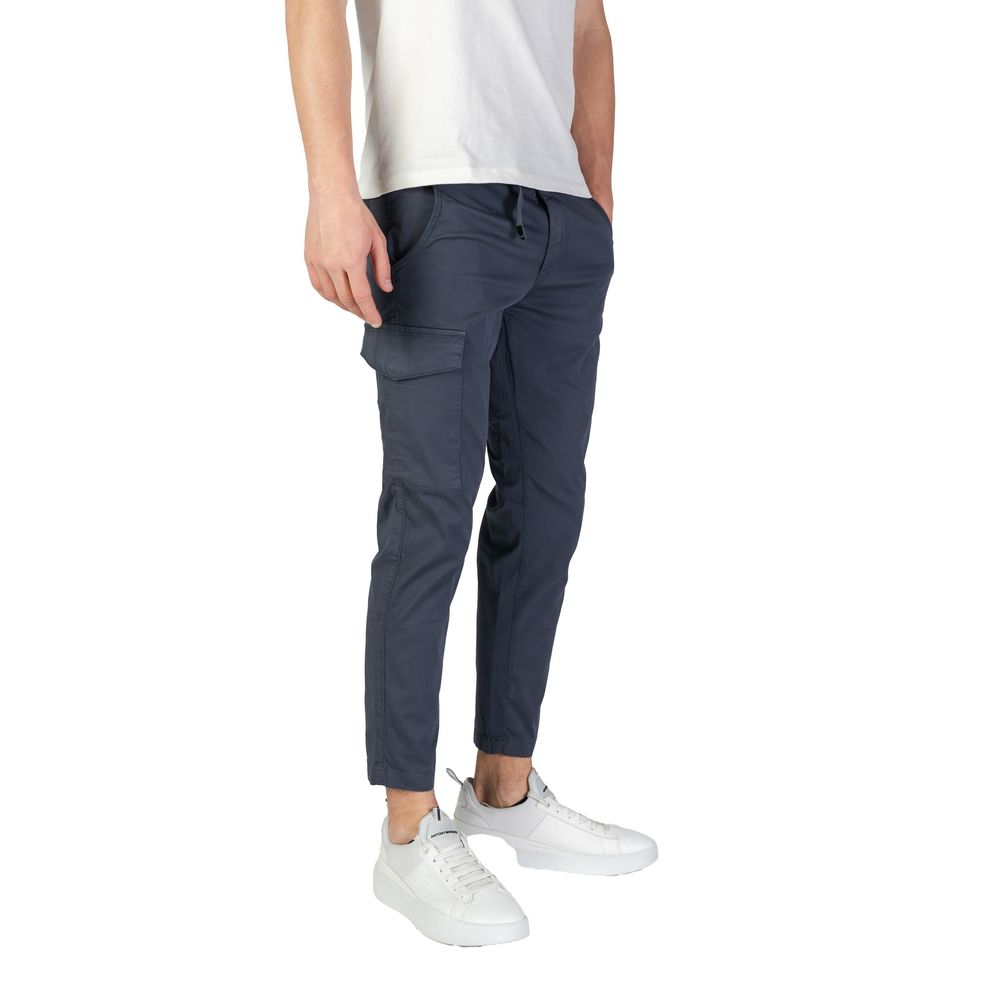 RefrigiWear Blue Cotton Cargo Trousers
