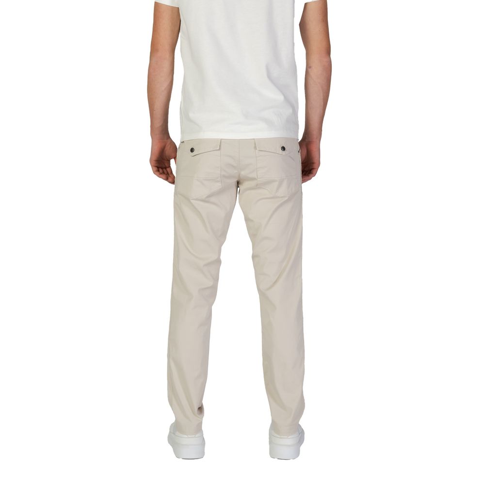 RefrigiWear Beige Cotton Casual Trousers