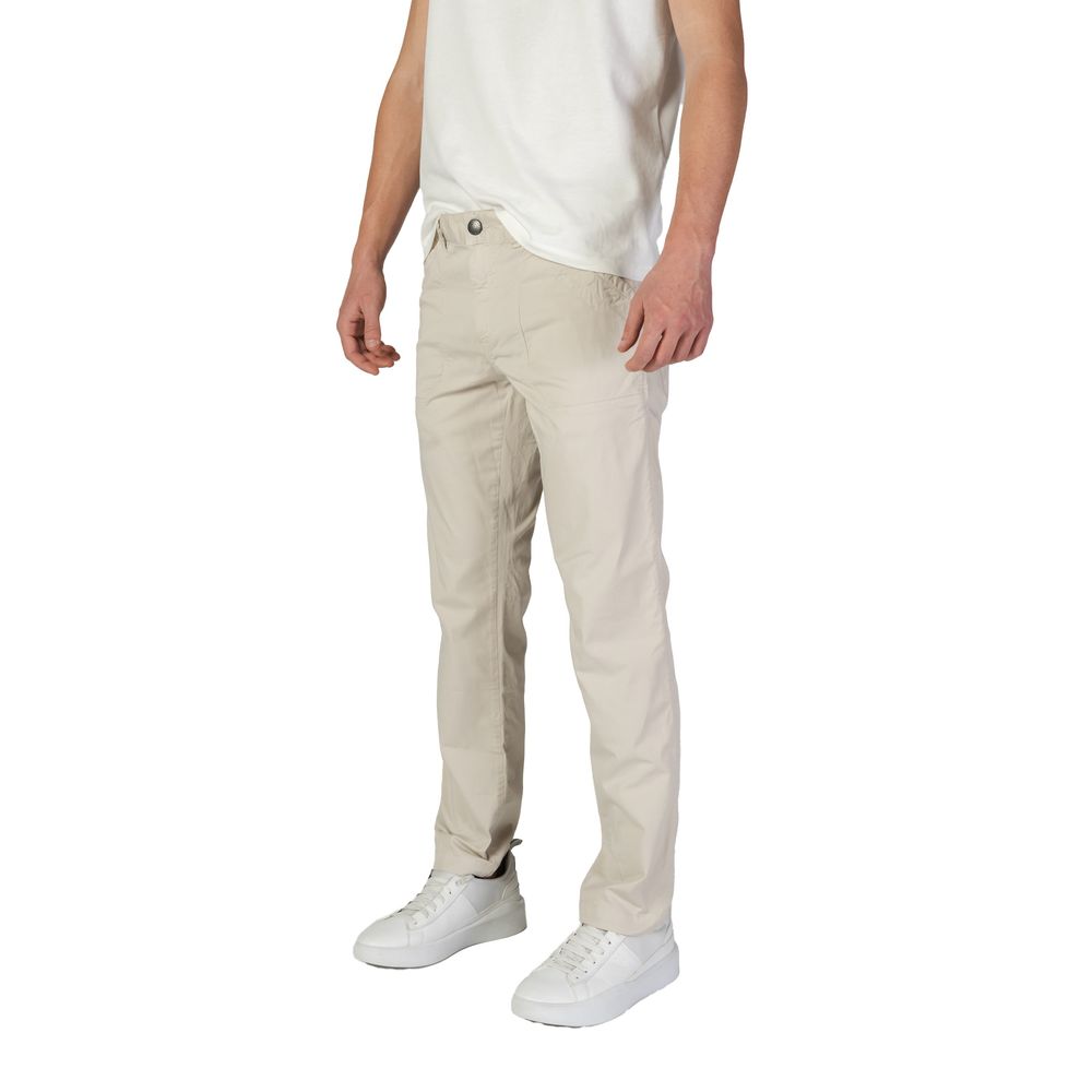 RefrigiWear Beige Cotton Casual Trousers