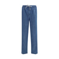 Brunello Cucinelli Blue Cotton Casual Trousers