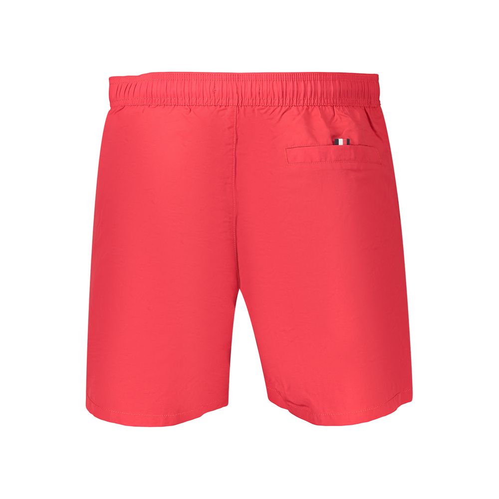 Tommy Hilfiger Red Polyester Swim Shorts