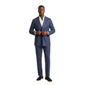 Blue Polyester Two-Piece Suit