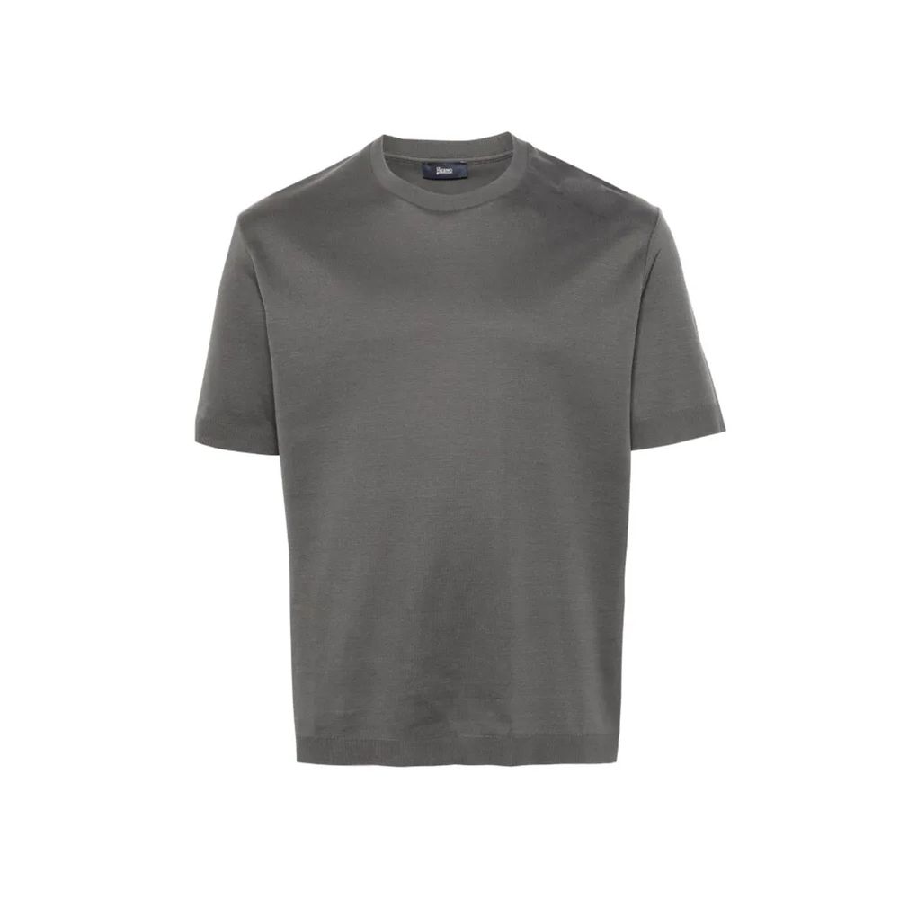 Herno Grey Cotton T-Shirt