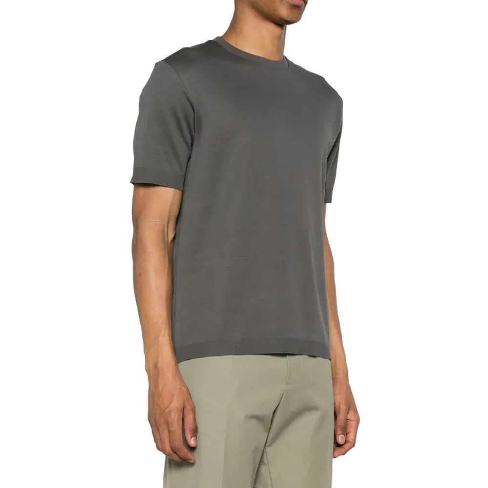 Herno Grey Cotton T-Shirt