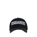 Dsquared2 Black Cotton Baseball Cap