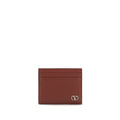 Valentino Garavani Bordeaux Calf Leather Wallet